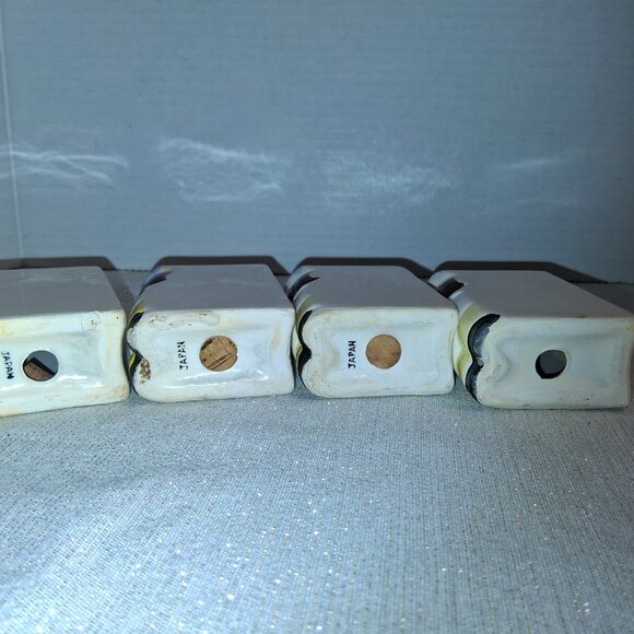 Vintage Japan Chef Black Americana 4pc set Salt Pepper Cinnamon Nutmeg Shakers - Picture 4 of 4